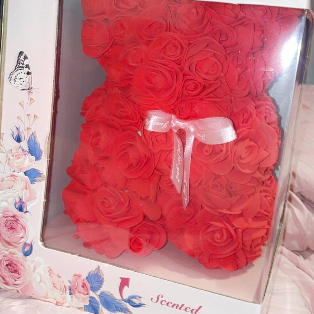 Red Rose Scented Teddy Bear Collectible